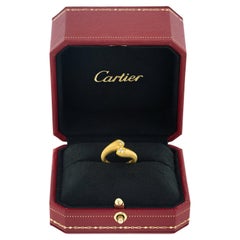 Cartier Deux Tetes Croisses Diamantring mit Herzmotiv und Diamantring