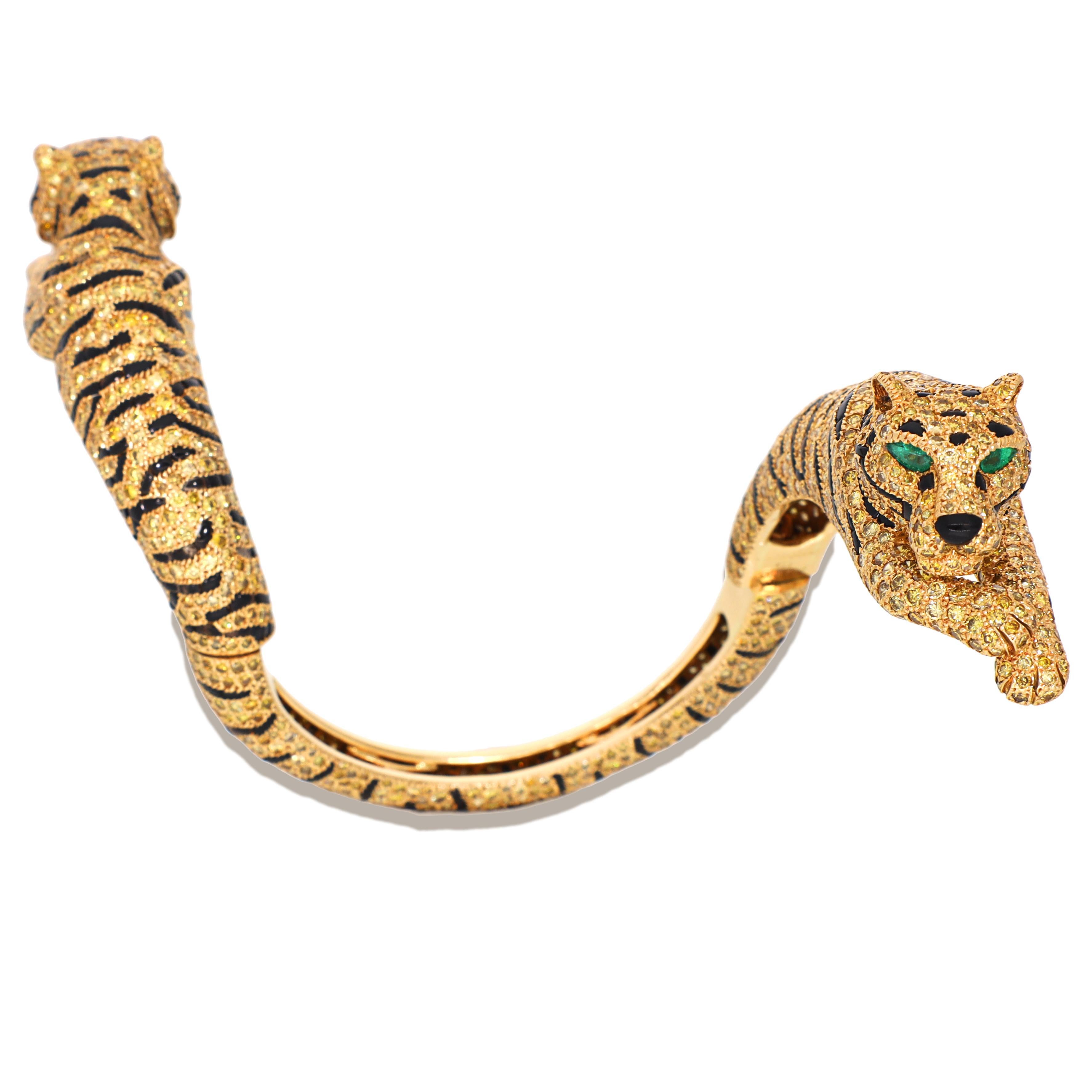 Femenino o masculino CARTIER Pulsera Deux Têtes Tigre en venta
