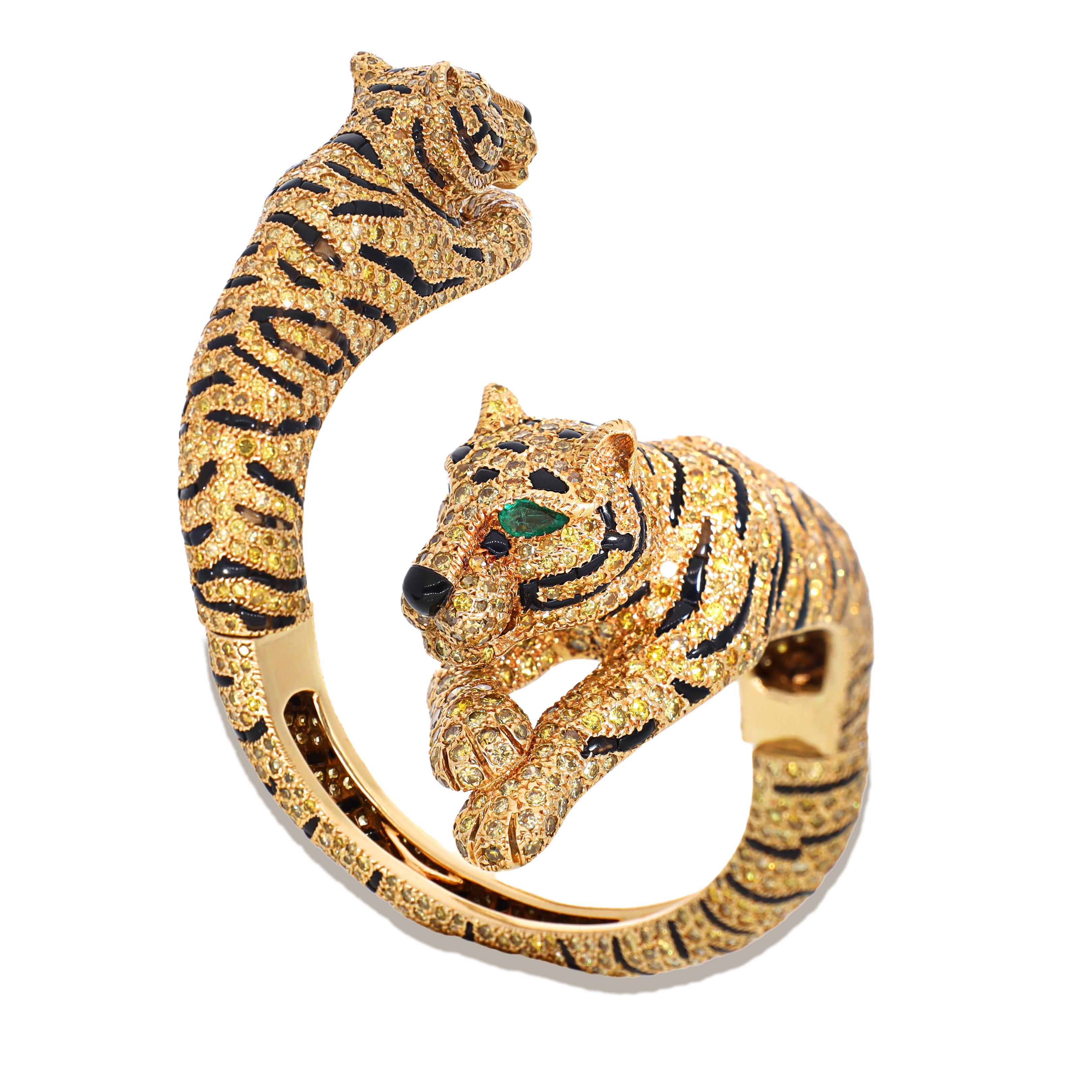 CARTIER Pulsera Deux Têtes Tigre en venta 2