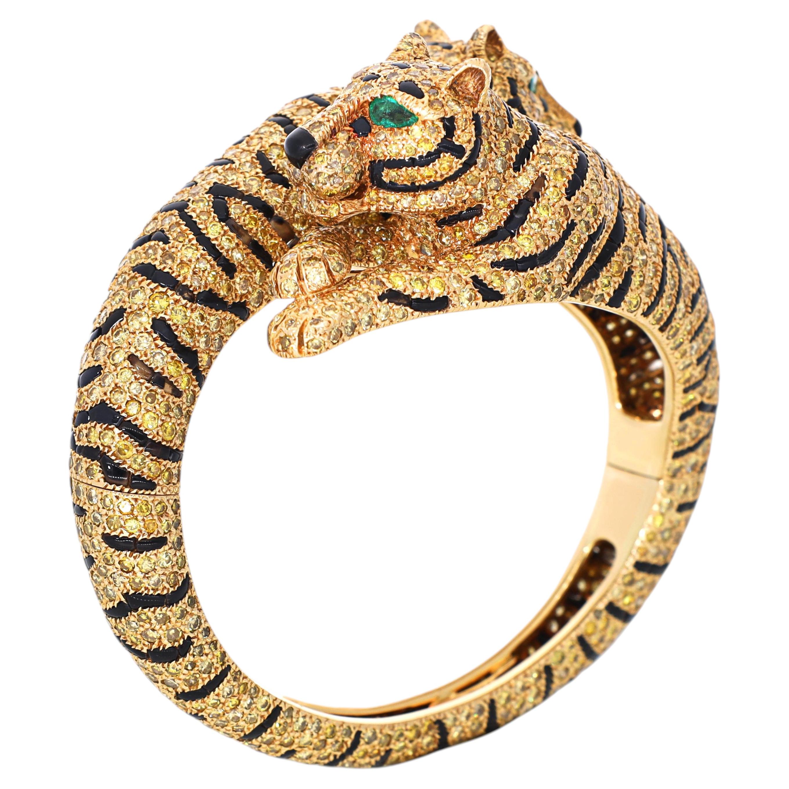 CARTIER Deux Têtes Tiger Bracelet