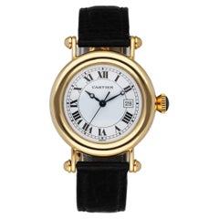 Cartier Montre Diabolo 1420 pour femme en or jaune 18 carats