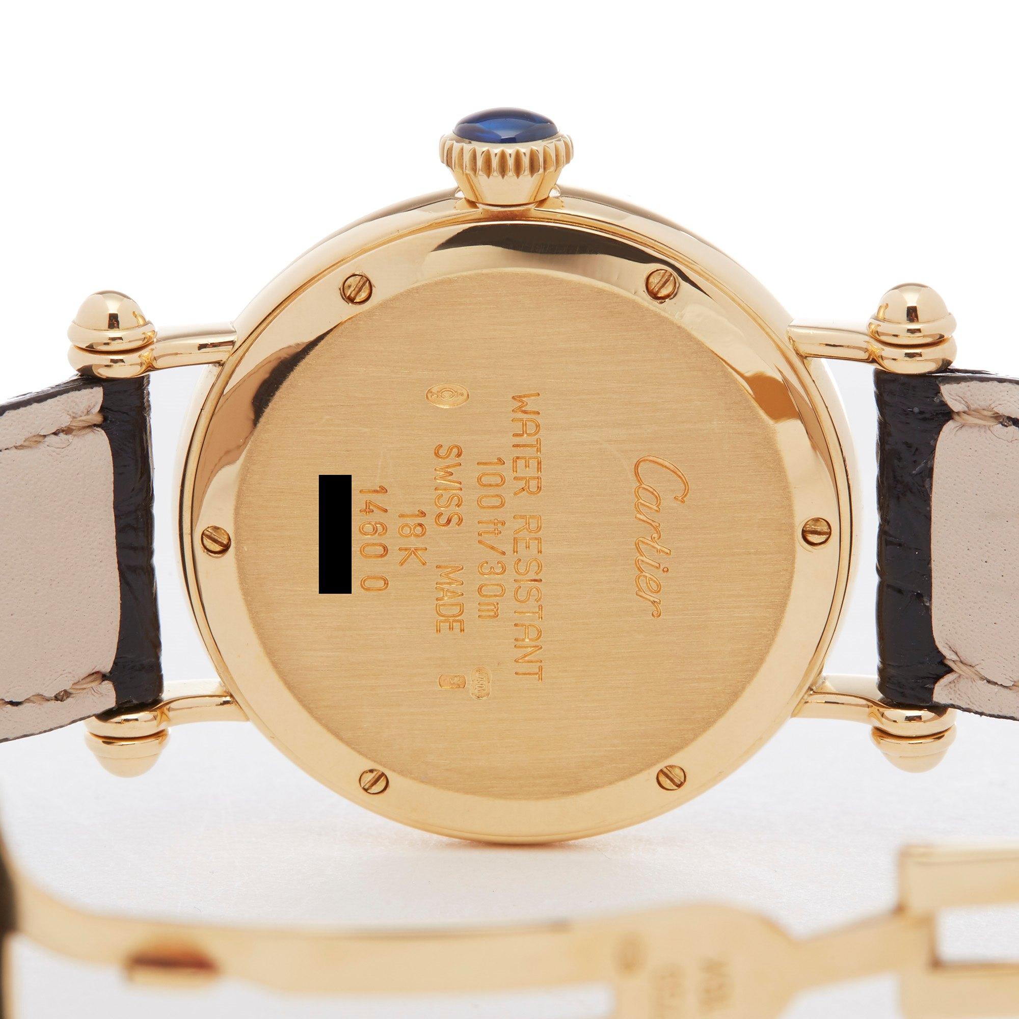 Women's Cartier Diabolo 1460 Ladies Yellow Gold Mechanique Watch