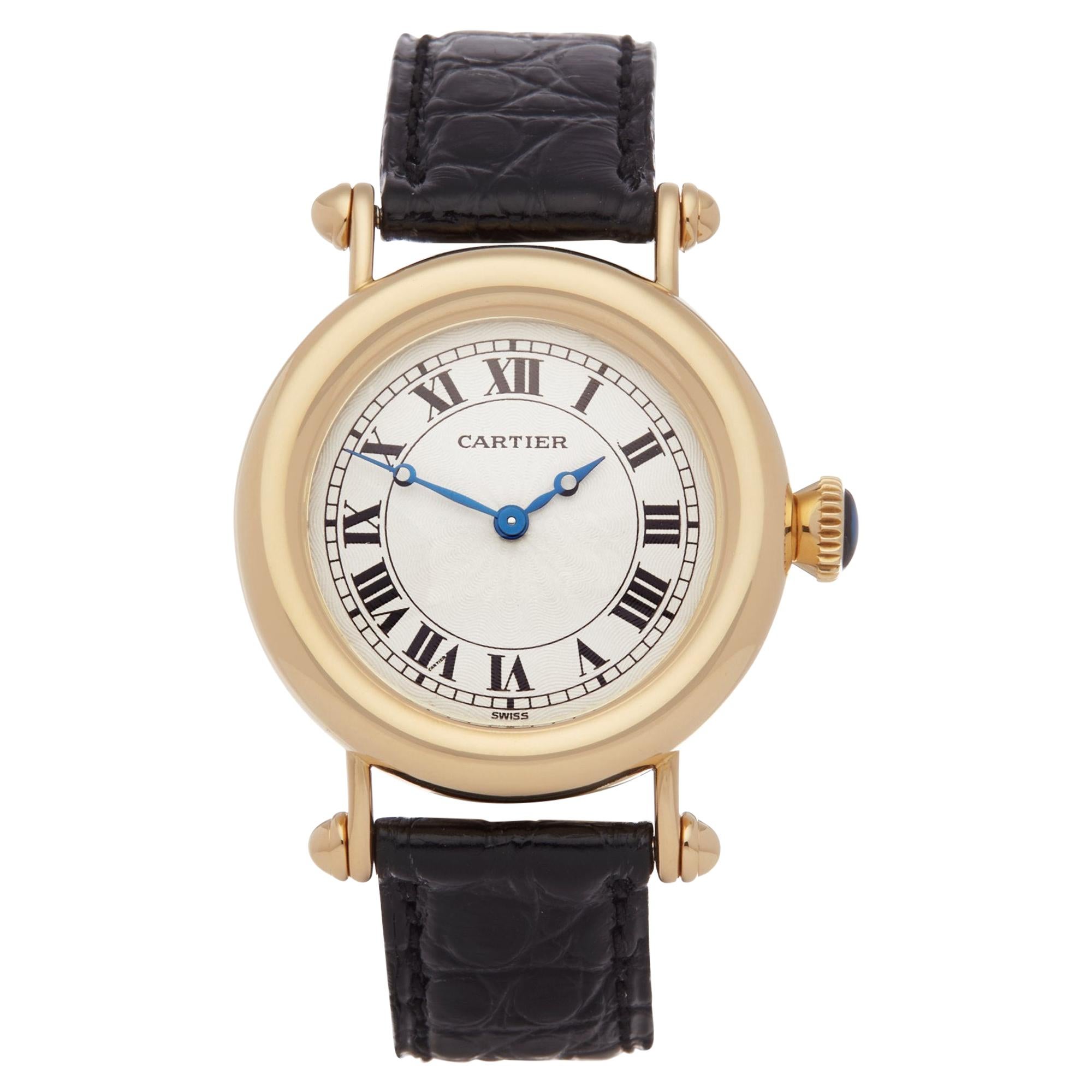 Cartier Diabolo 1460 Ladies Yellow Gold Mechanique Watch