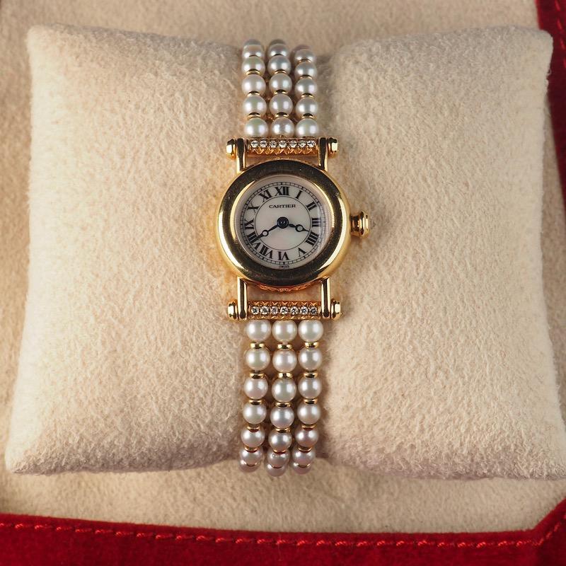 watch with pearl band