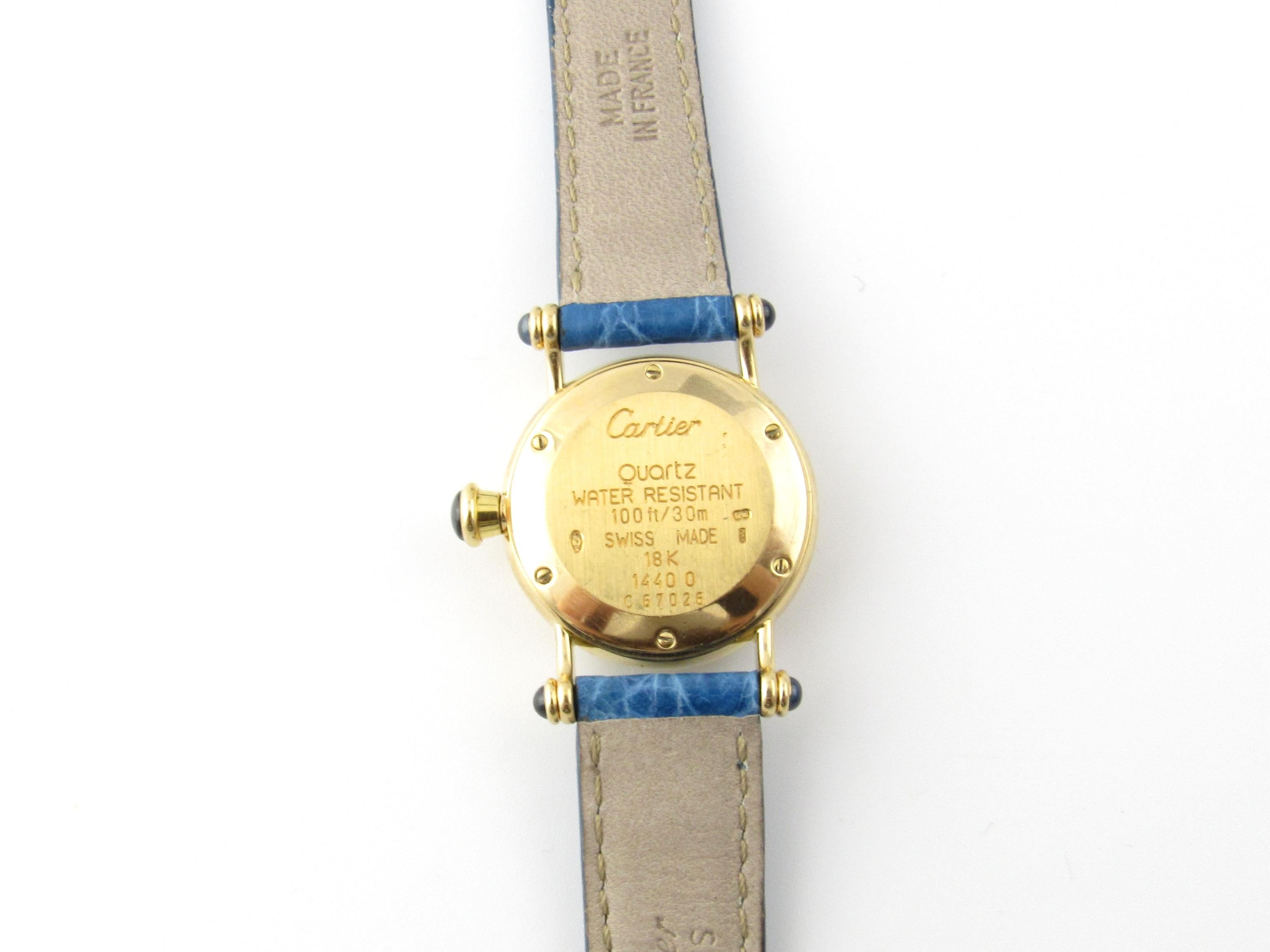 cartier watch blue band