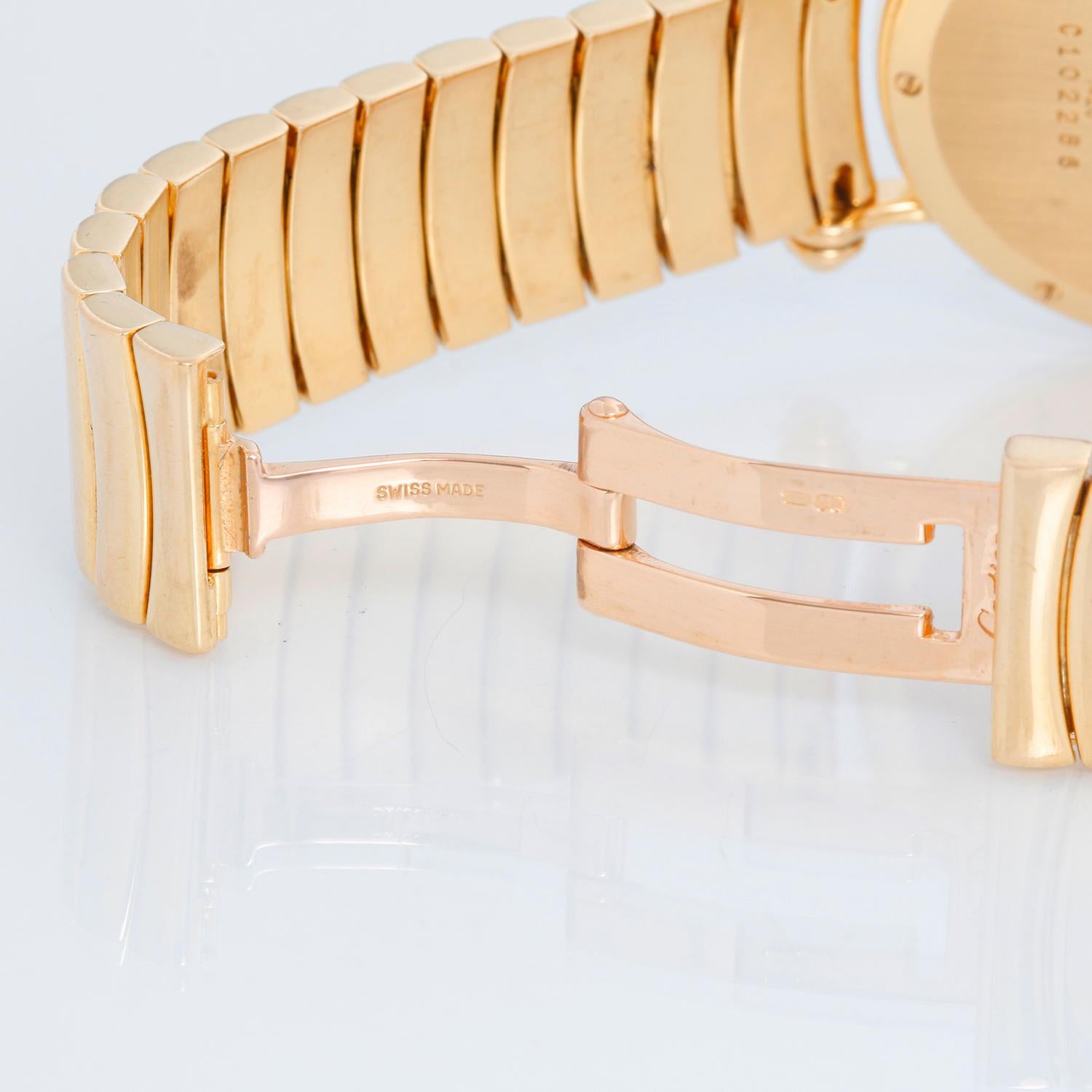 Cartier Diabolo 18k Yellow Gold Midsize Watch 1420 In Excellent Condition In Dallas, TX