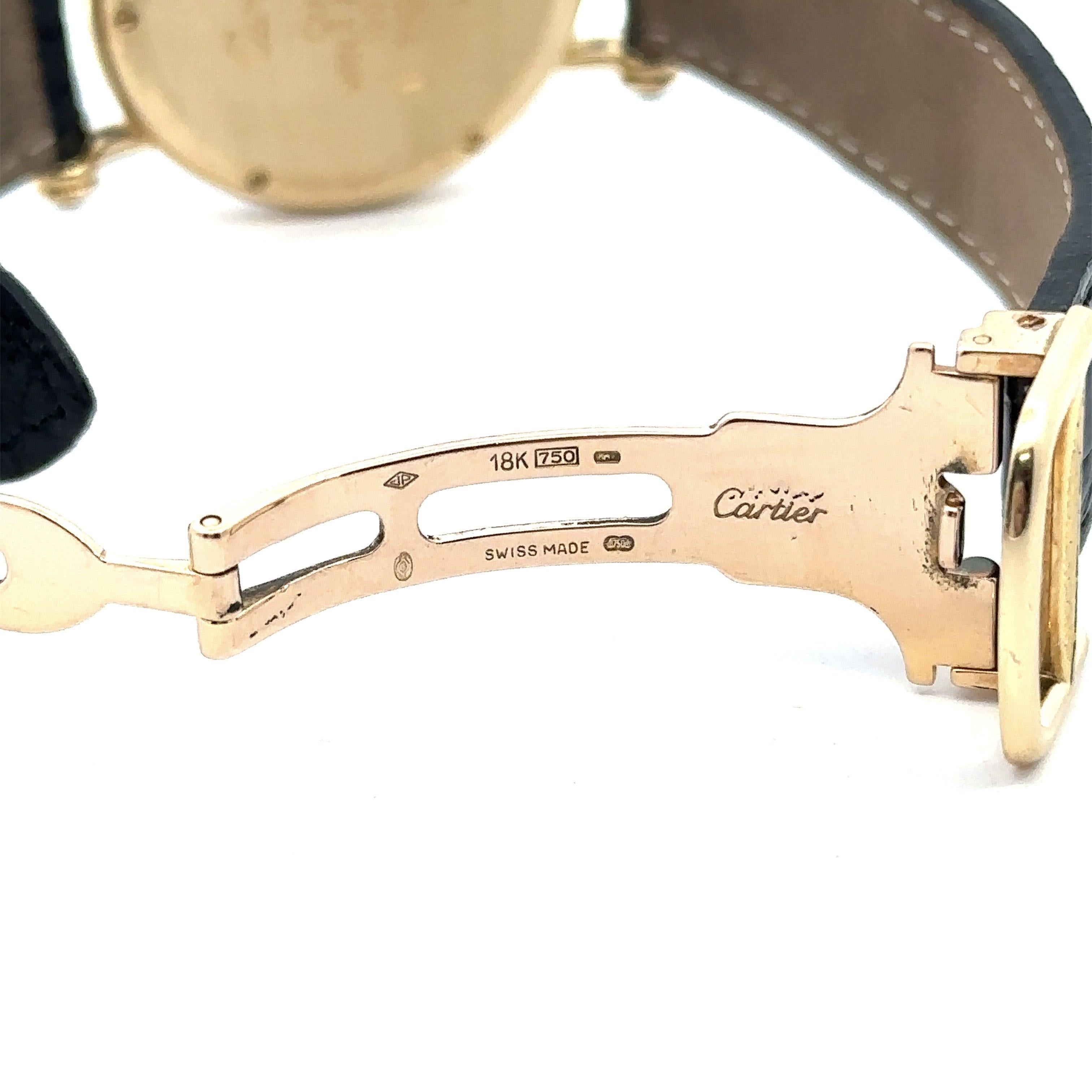Montre Cartier Diabolo à quartz en or jaune 18 carats et diamants, 31 mm 5