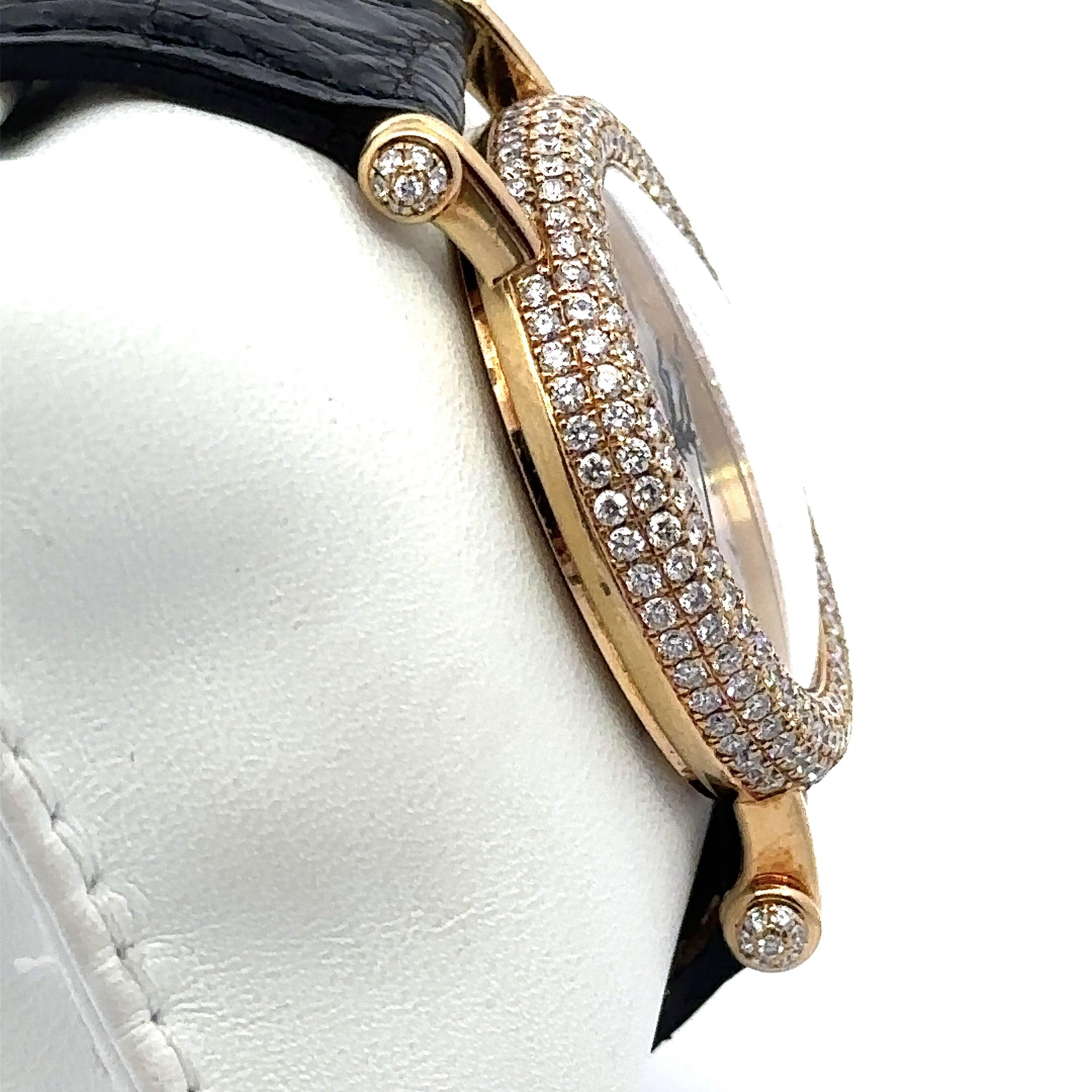 Montre Cartier Diabolo à quartz en or jaune 18 carats et diamants, 31 mm 2