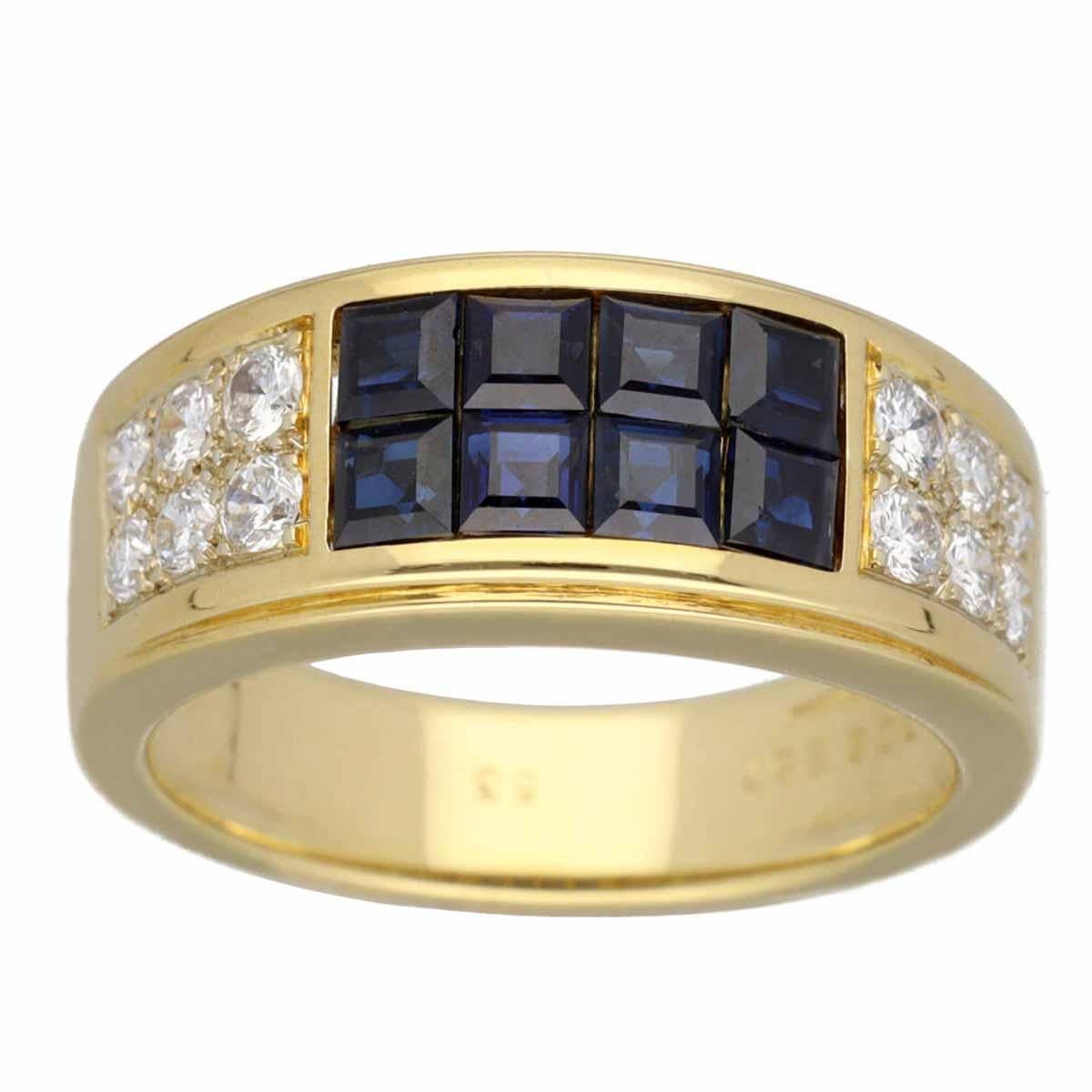 cartier blue diamond ring