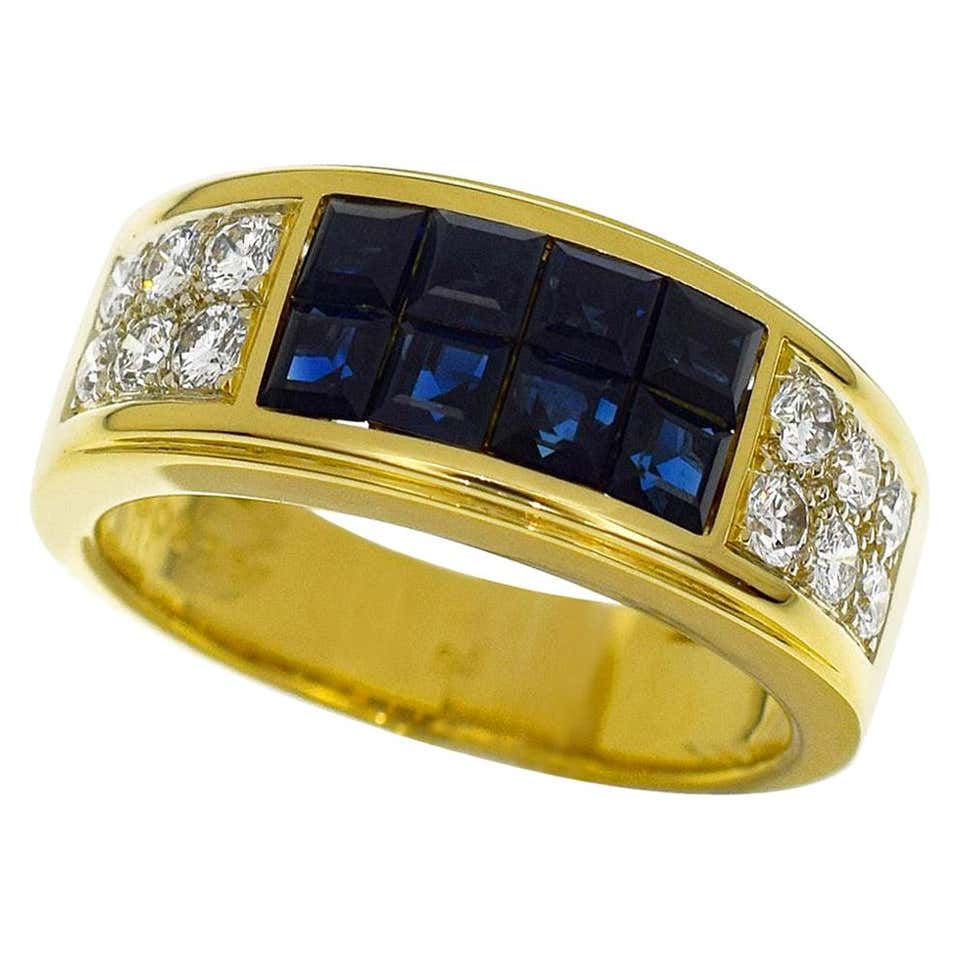 Antique Sapphire and Diamond Band Rings - 1,671 For Sale at 1stdibs ...