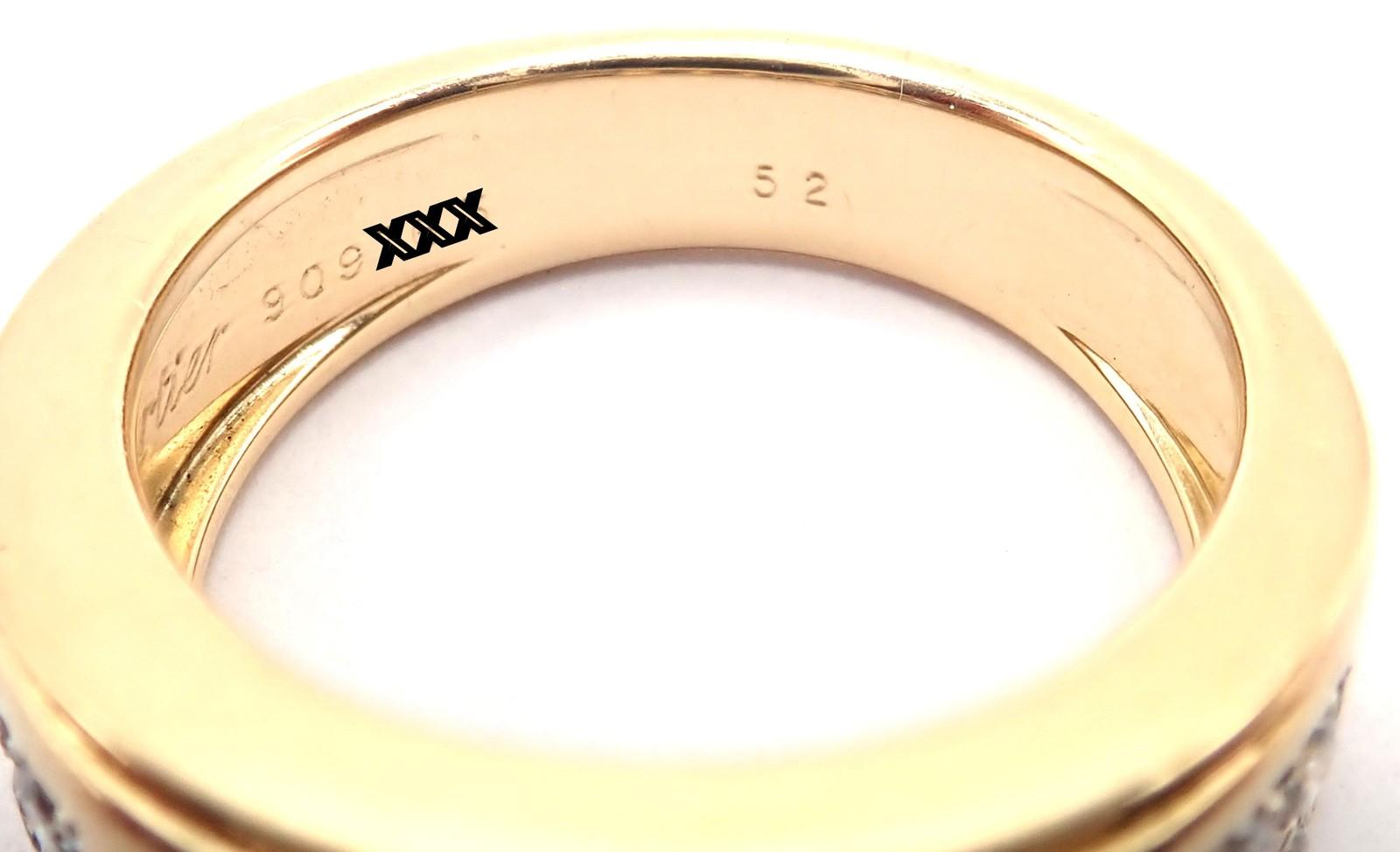 Cartier Diabolo Invisible Mystery Set Ruby Diamond Yellow Gold Band Ring en vente 3