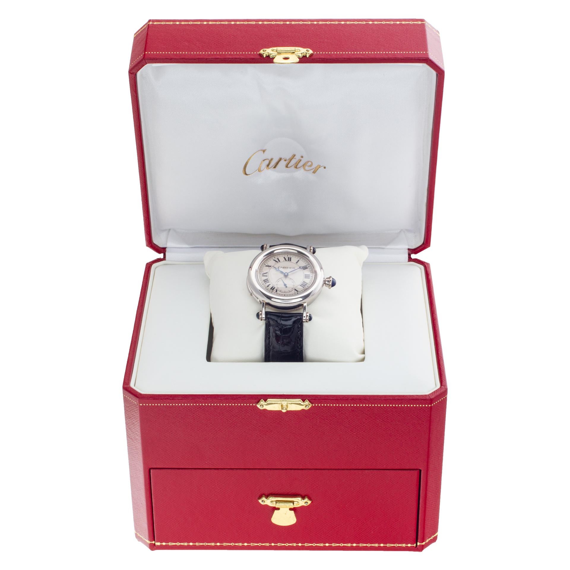 Cartier Diabolo Platinum Minute Repeater Watch with Cabochon Sapphires with 18k 1