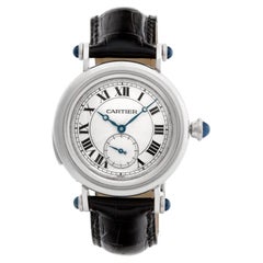 Cartier Diabolo Platin Minute Repeater Uhr mit Cabochon Saphiren mit 18k