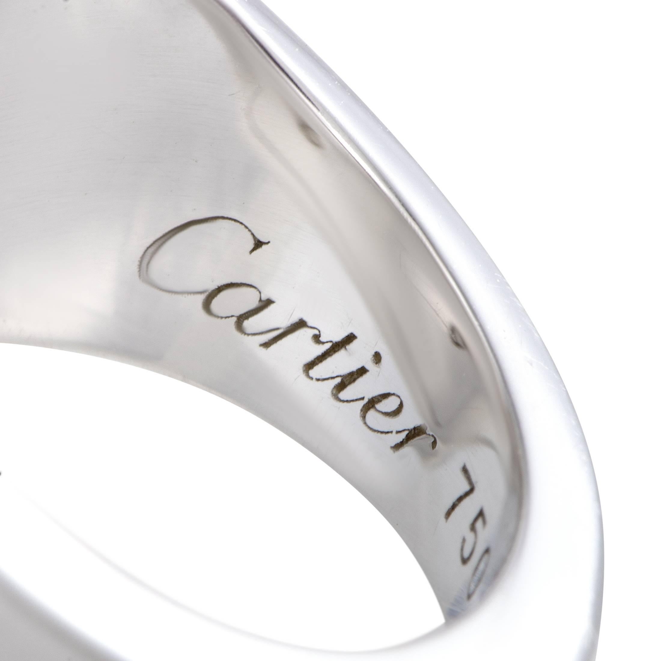 Women's Cartier Diadea 18 Karat White Gold Diamond Pave Band Ring