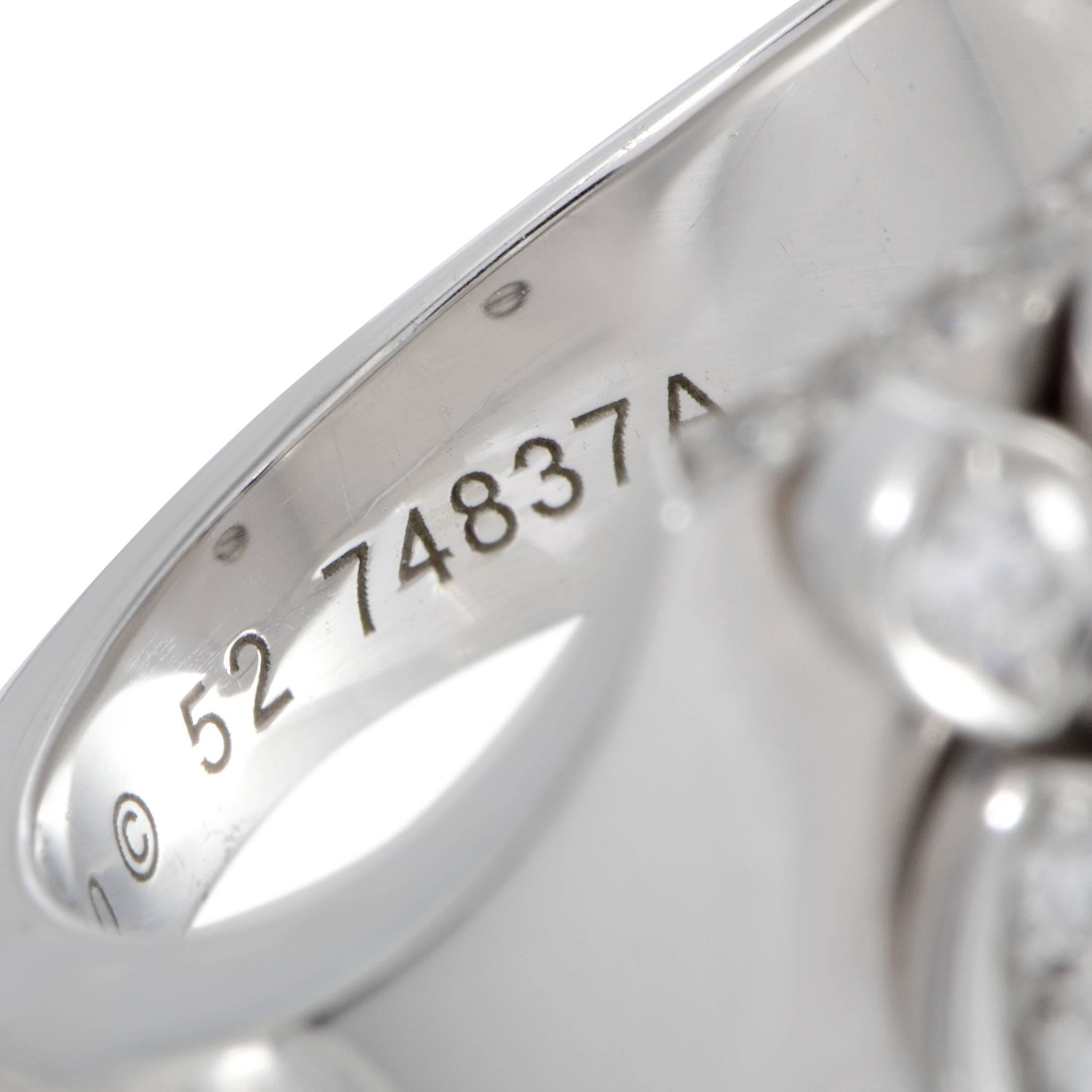 Cartier Diadea 18 Karat White Gold Diamond Pave Band Ring 1