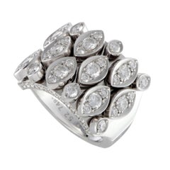 Cartier Diadea 18 Karat White Gold Diamond Pave Band Ring