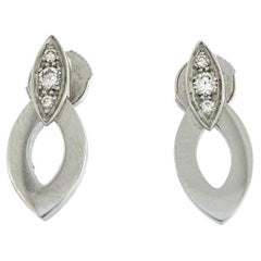 Cartier Diadea, boucles d'oreilles en or blanc 18 carats et diamants