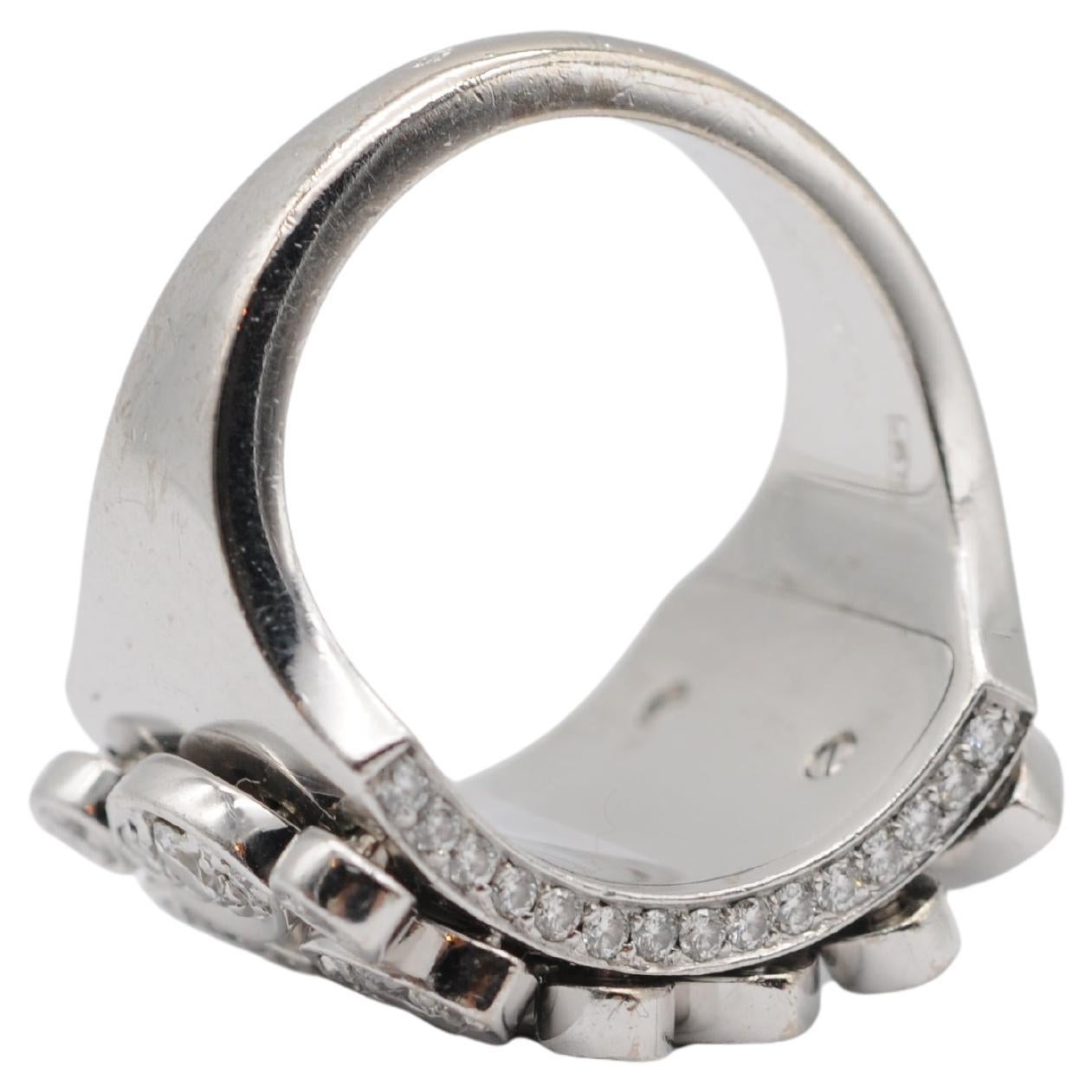 Cartier Diadea Diamant 18K Weißgold Verlobungs-/Cocktailtail-/Ring im Angebot 3