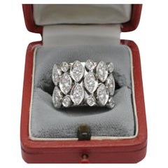 Cartier Diadea Diamond or blanc 18 carats de fiançailles/cocktail/Ring