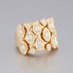 Cartier Diadea Diamond 18K Yellow Gold Engagement / Cocktail / Band Ring