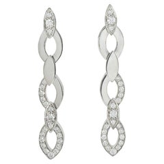 Cartier "Diadea" Drop Earrings in 18k White Gold with Diamonds