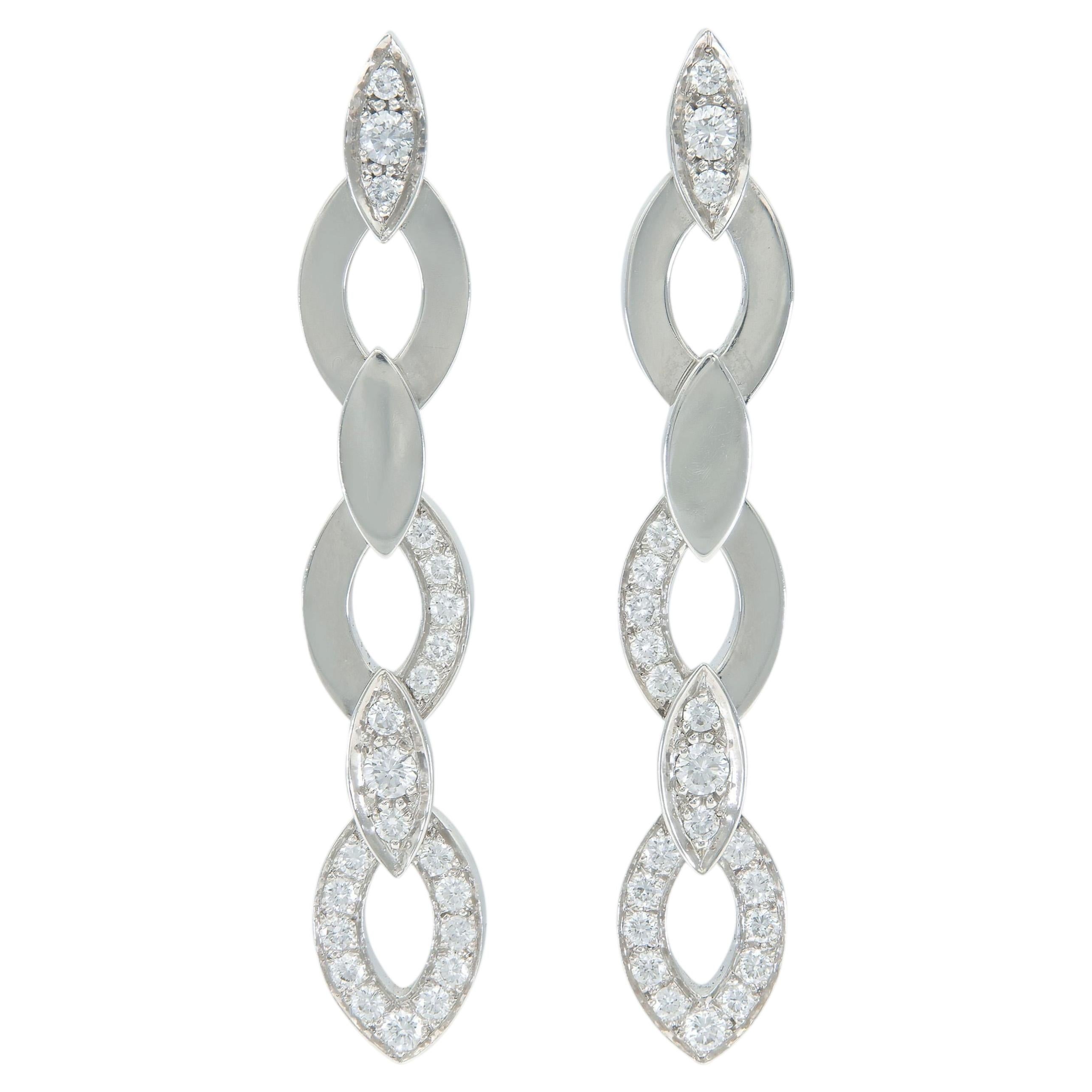 Pendientes Cartier Diadea con diamantes