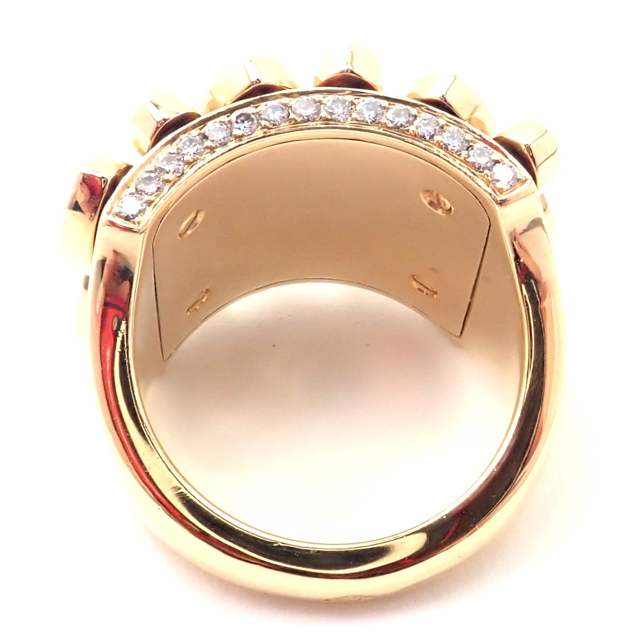 Cartier Diadea Mobile Diamond Yellow Gold Ring 2