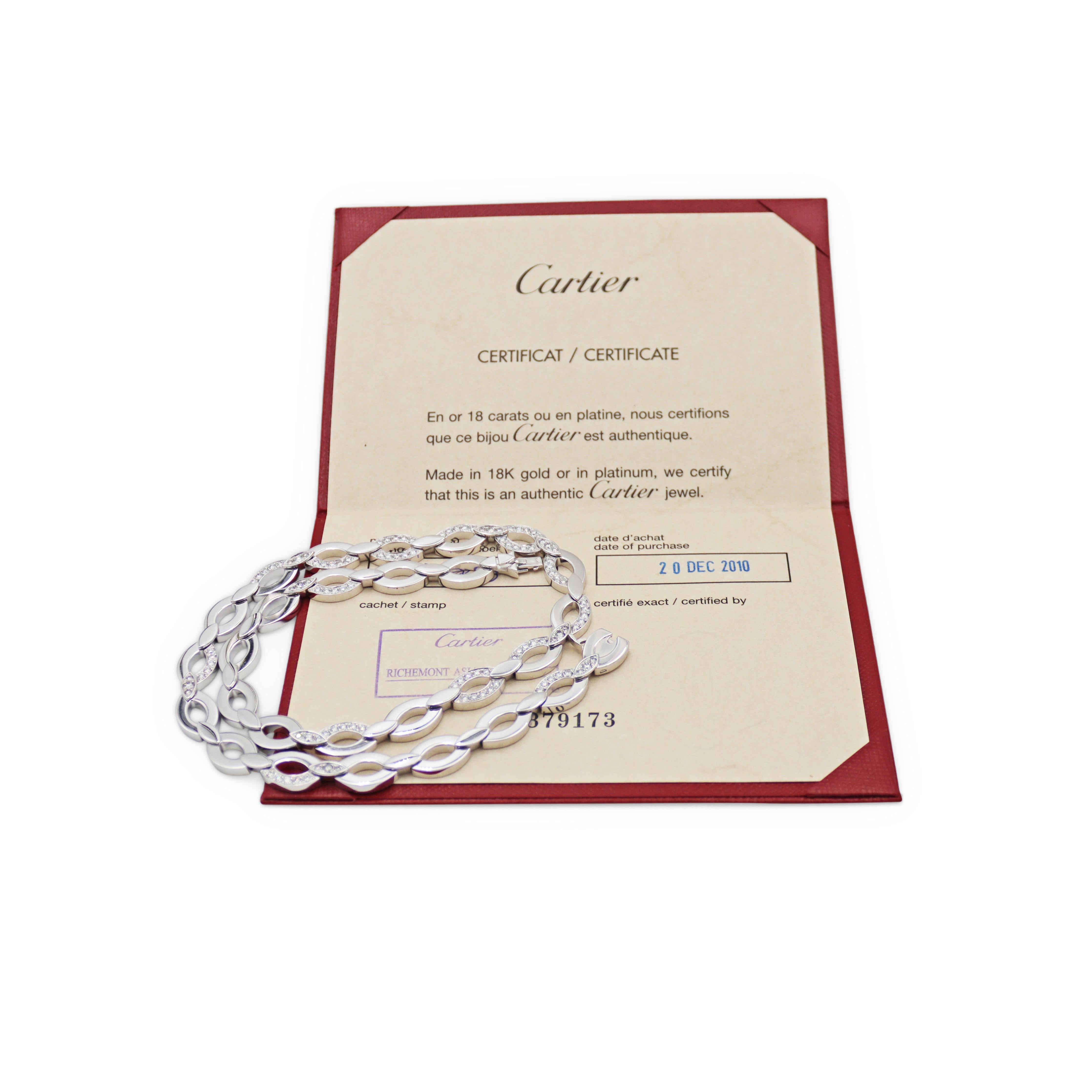 Cartier 'Diadéa' White Gold and Diamond Necklace 1