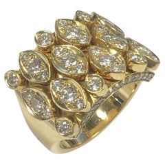 Anillo Cartier Diadea Tremblant Oro Amarillo y Diamantes