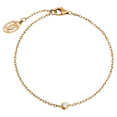 Cartier Diamant Légers Diamond 18k Rose Gold SM Motif Bracelet