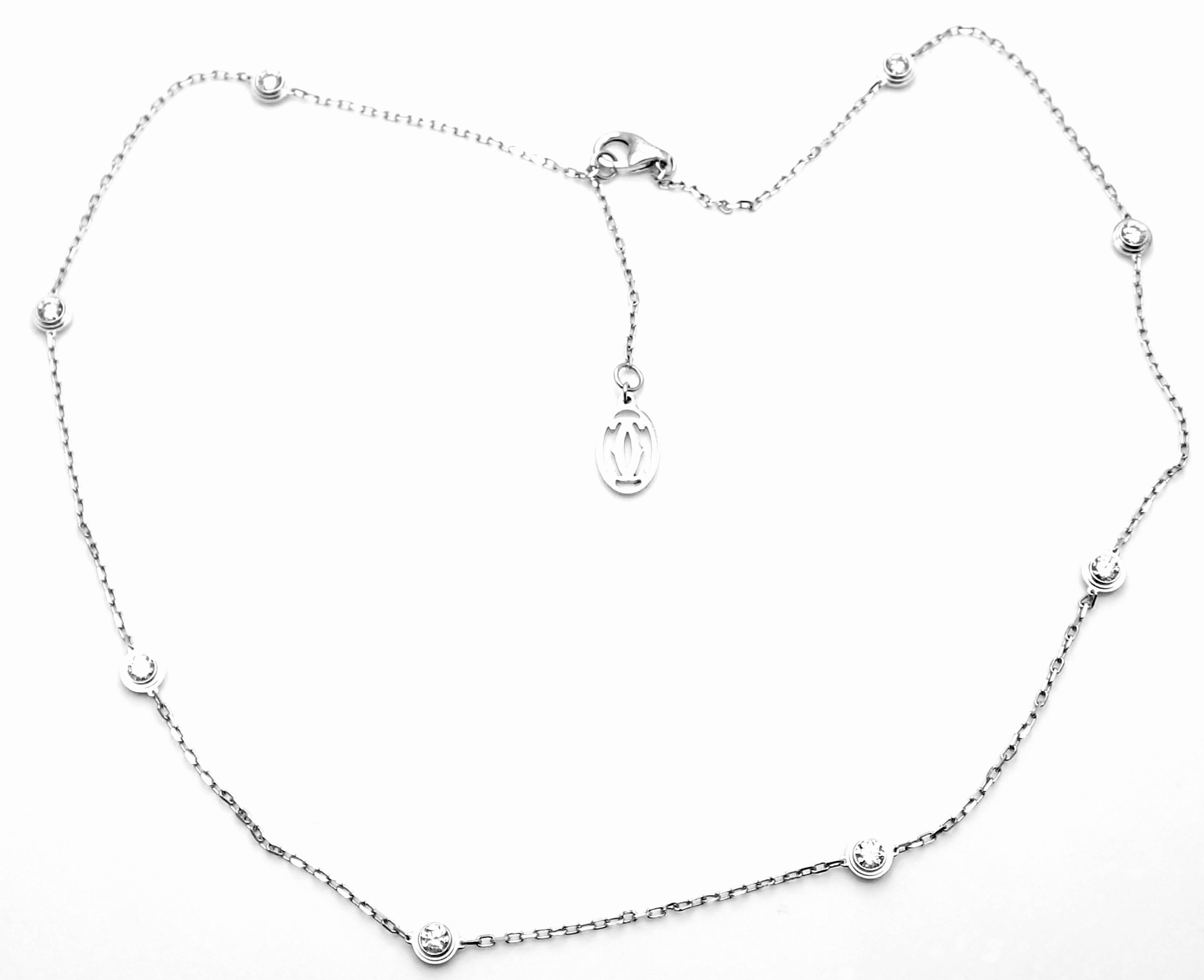 cartier diamond by the yard necklace