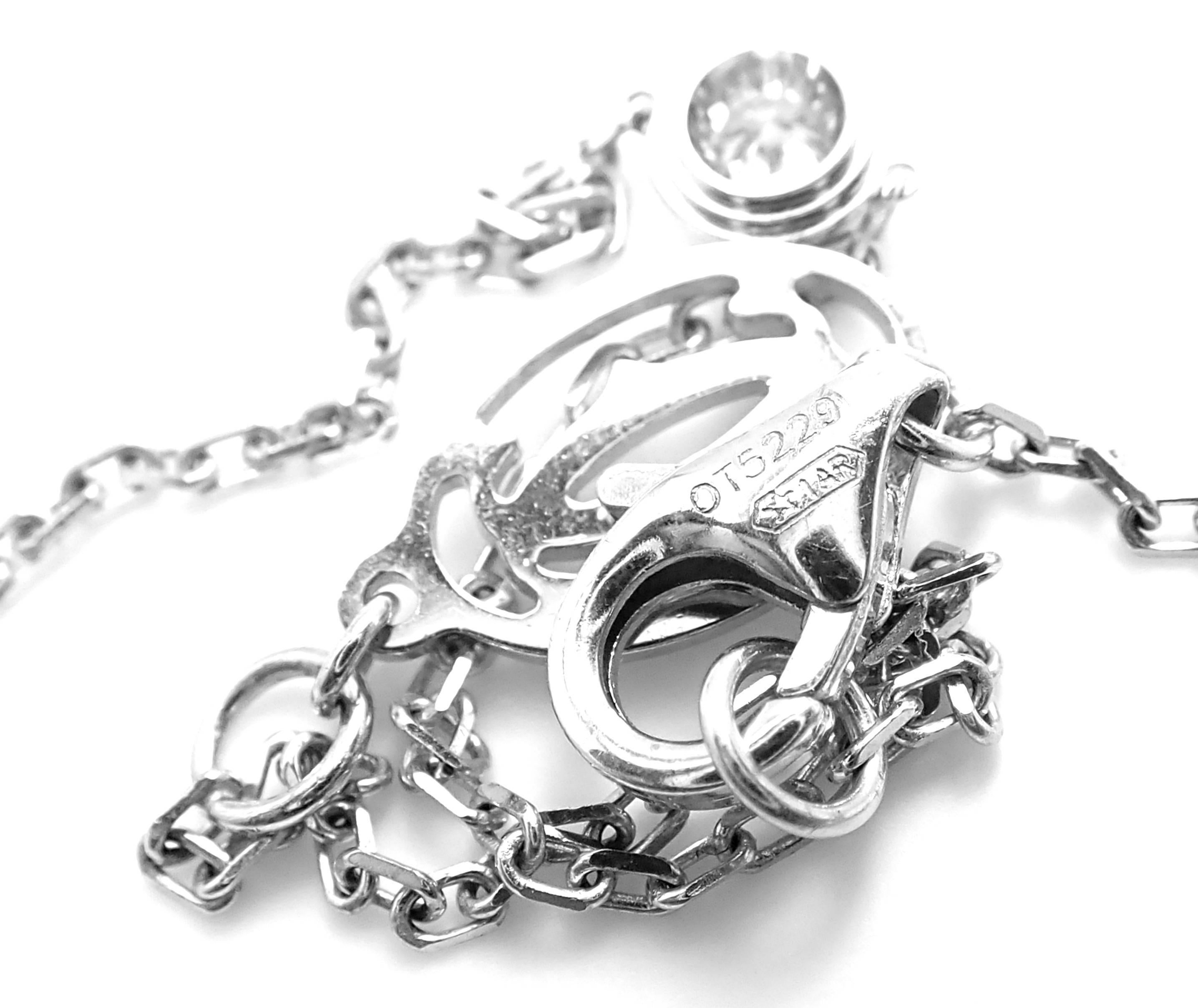 Women's or Men's Cartier Diamants Légers Eight Diamond by the Yard Choker Gold Link Necklace