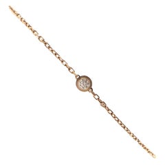 Cartier Bracelet Legers en or rose 18 carats et diamants, petit modèle