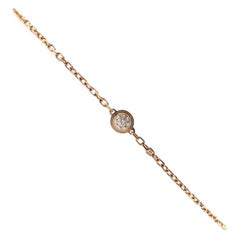 Cartier Diamants Legers Bracelet 18K Rose Gold and Diamond Small