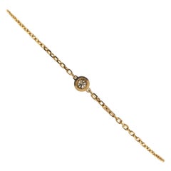 Cartier Diamants Legers Bracelet 18K Yellow Gold and Diamond Small