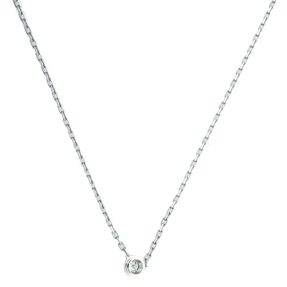 Contemporary Cartier Diamants Legers de Cartier Diamond 18K White Gold Necklace SM