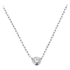 Cartier Diamants Legers De Cartier Diamond 18K White Gold Necklace SM