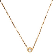 Cartier Diamants Légers Diamond 18k Rose Gold Necklace XS