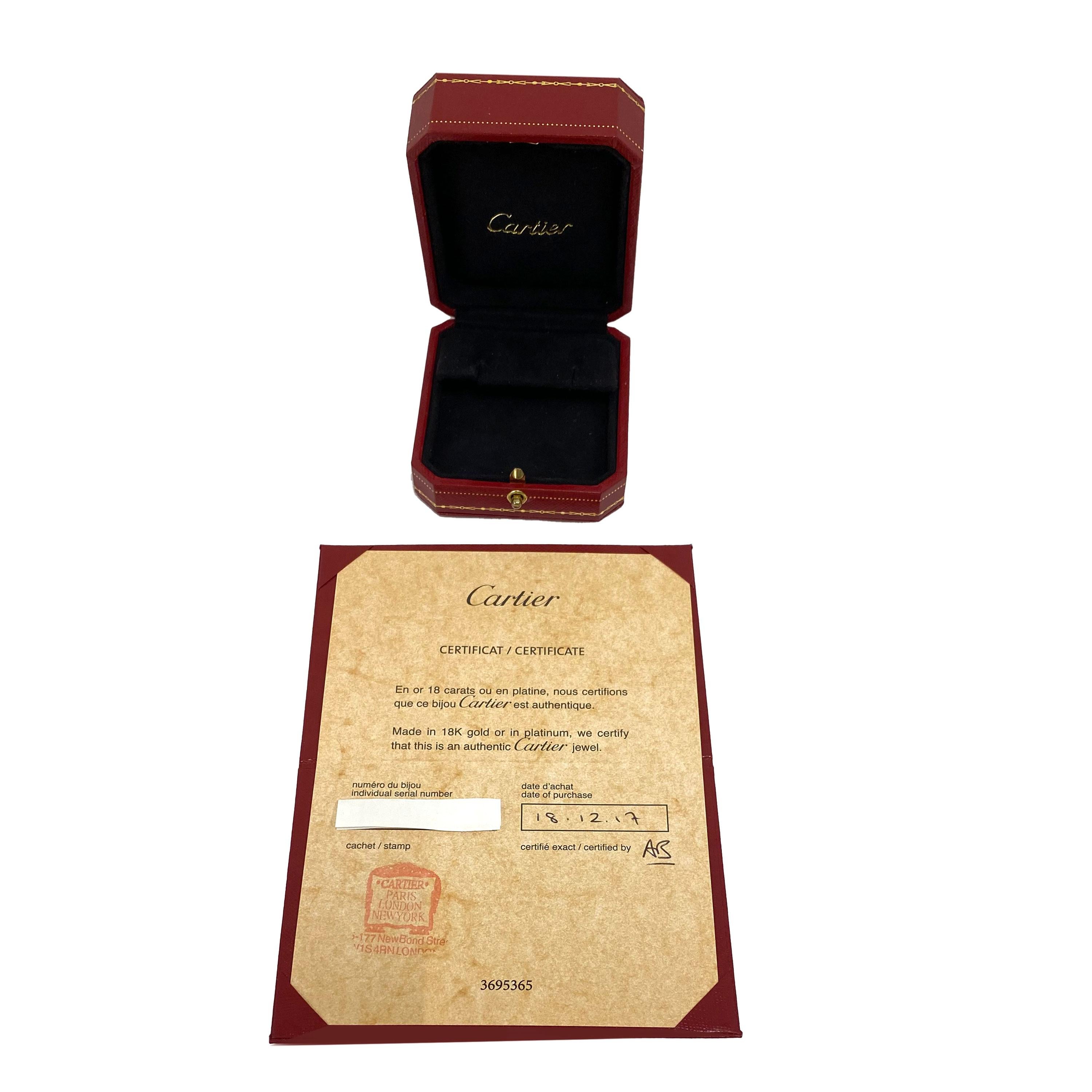 Women's or Men's Cartier Diamants Légers Diamond Stud Earrings in 18k Yellow Gold 0.26 CTW