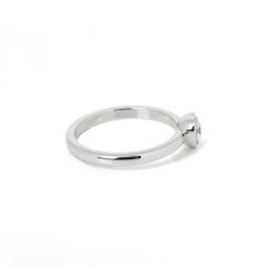 Cartier Diamond Solitaire 18ct White Gold Diamant Lègers Ring