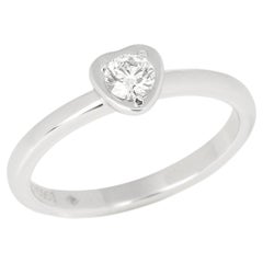 Anillo Cartier Diamante Solitario Oro Blanco 18ct Diamant Lègers