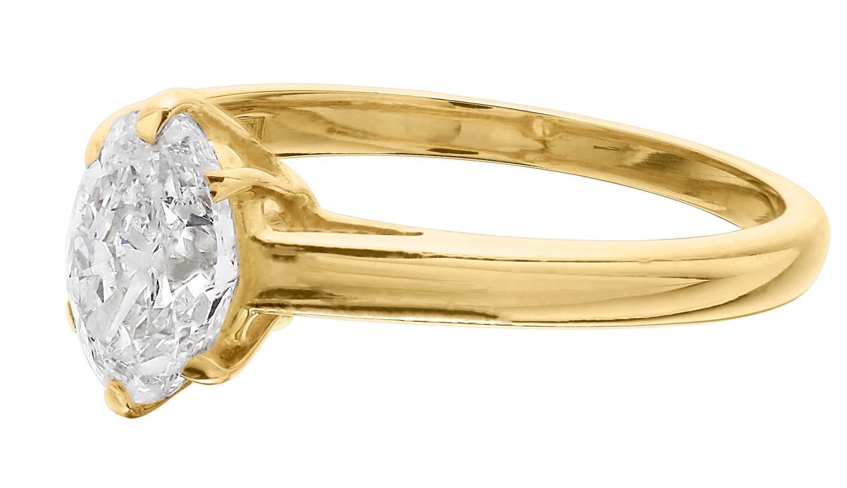 cartier oval diamond ring