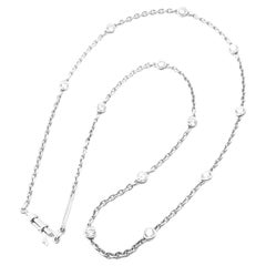 Cartier Diamond 12 Station White Gold Chain Necklace