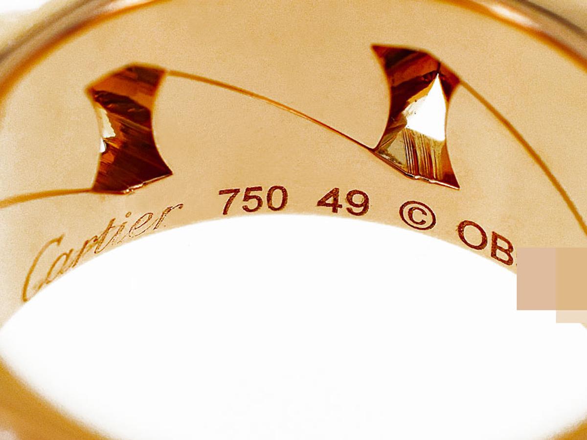 Women's or Men's Cartier Diamond 18 Karat Pink Gold La Dona Ring