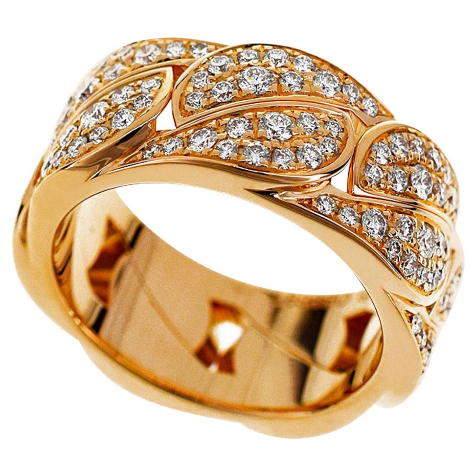 Cartier Diamond 18 Karat Pink Gold La Dona Ring