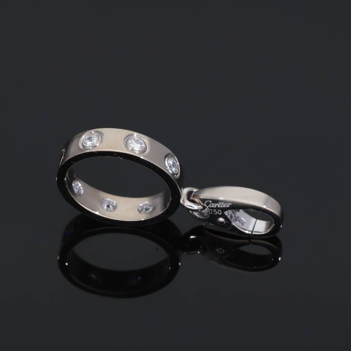 Cartier Diamant 18 Karat Weißgold Liebe Charme im Angebot 6