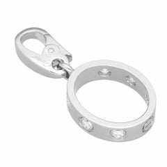 Cartier Love Charm in 18K White Gold with 6 Diamonds