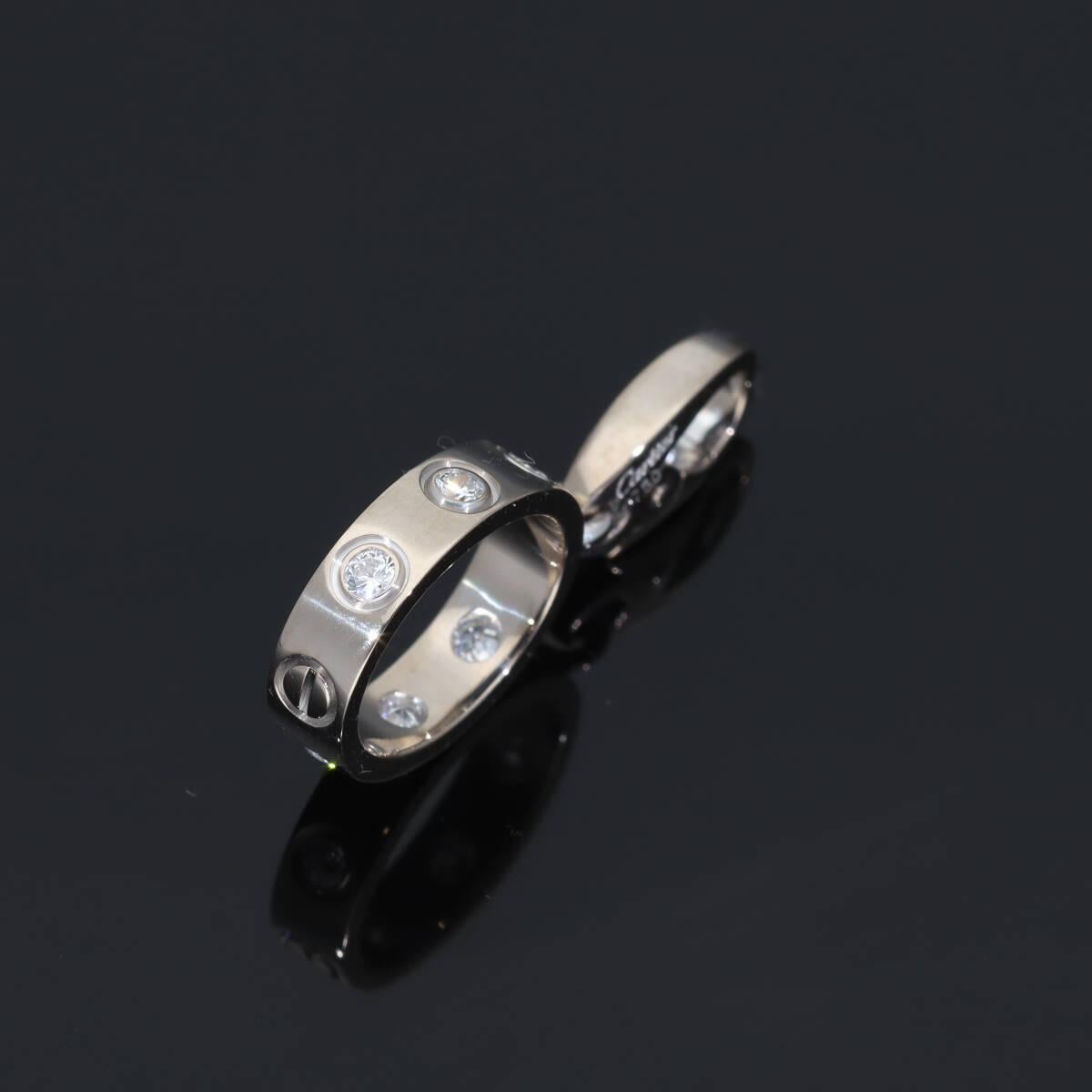 Cartier Diamant 18 Karat Weißgold Liebe Charme im Angebot 2