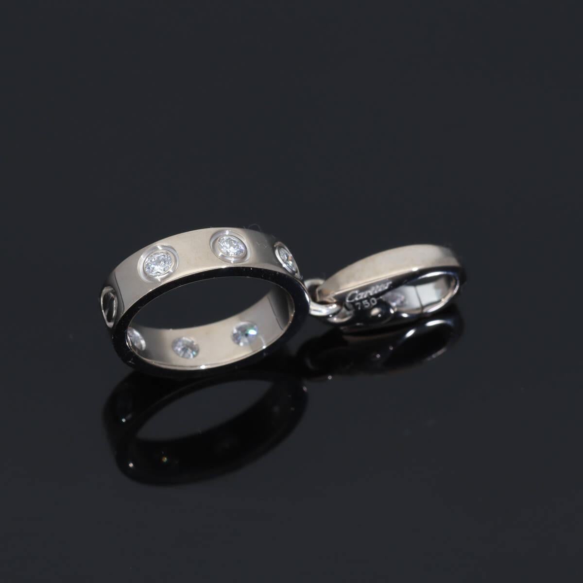 Cartier Diamant 18 Karat Weißgold Liebe Charme im Angebot 4