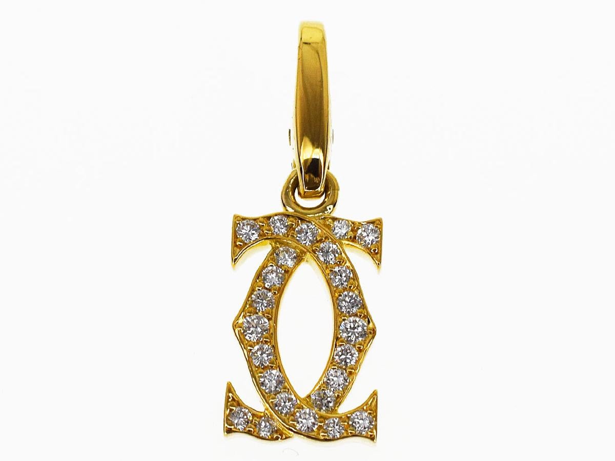 Brand:Cartier
Name:2C Charm
Material :Diamond, 750 K18 YG Yellow Gold
Comes with:Cartier Box,Case, Repair Certificate (March 2018)
Size:W8.37mm×H24.20mm×D1.97mm/0.32